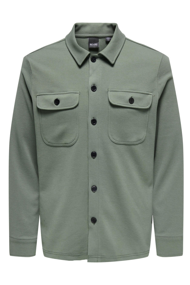 ONSNEWKODYL OVERSHIRT SWEAT NOOS 22021279 CASTOR GRAY